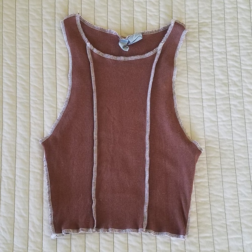 Sky & Sparrow Tank - Brown - S